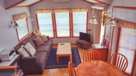 お部屋の目の前のデッキでBBQ